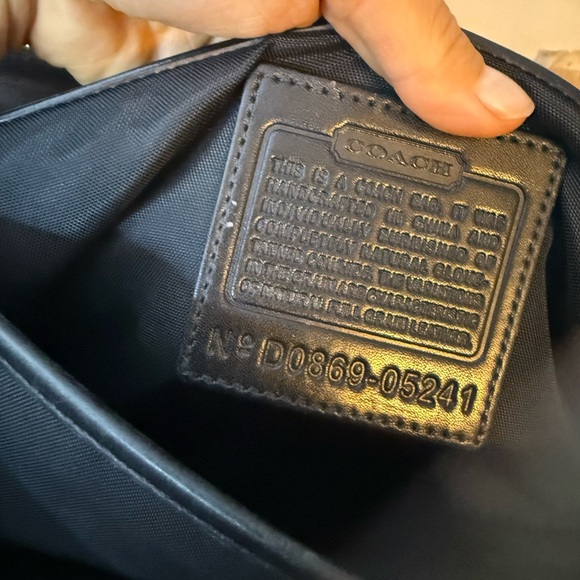 Coach Vintage Large Black Leather Briefcase Messenger Bag - Picture 6 of 13